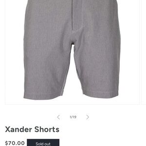 Signature Flat Front Heathered Gray Shorts